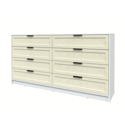 Kомод Тренд КТ-К197 (Белый ЛДСП/ Дуб снежный ЛМДФ) Ш1965 В1020 Г451 Kомод Тренд КТ-К197 (Белый ЛДСП/ Дуб снежный ЛМДФ) Ш1965 В1020 Г451